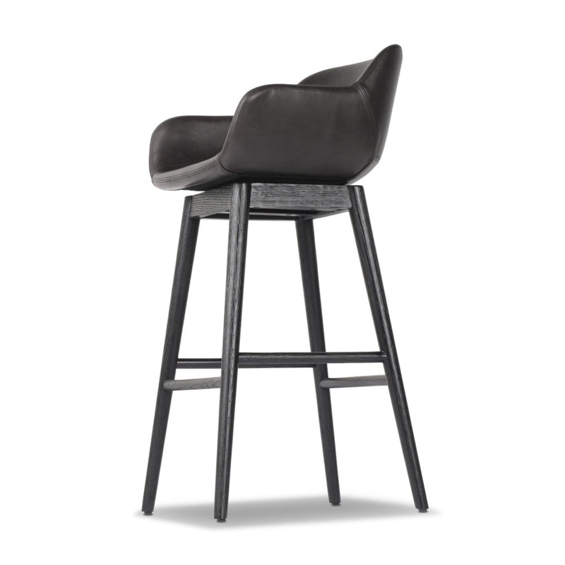 Hannah Swivel Stool - Sonoma Black