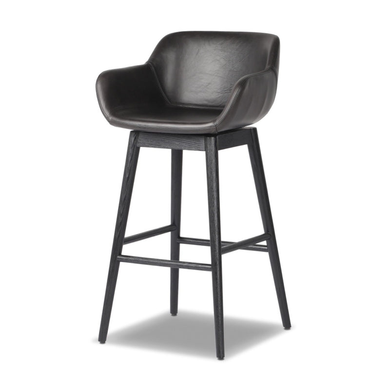 Hannah Swivel Stool - Sonoma Black