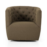 Hanover Swivel Chair Fiqa Boucle Olive Front Facing View Four Hands