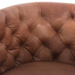 Hanover Swivel Chair Heirloom Sienna Back Cushion Detail Four Hands