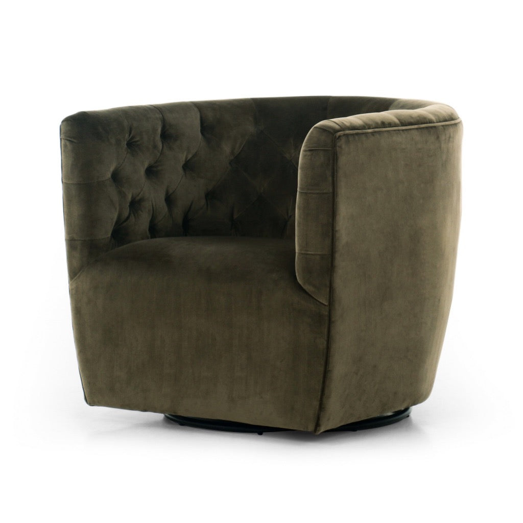 Four Hands Hanover Swivel Chair angled view 