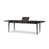 Harper Extension Dining Table 221246-004 angled open leaf view 