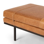 Harris Accent Bench Palermo Cognac Seating Detail 108840-005