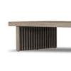 Four Hands Haskell Outdoor Coffee Table Grey Slatted Legs