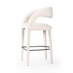 Hawkins Bar Stool Omari Natural Angled View Four Hands