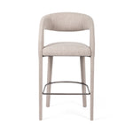Four Hands Hawkins Bar Stool Savile Flannel Front Facing View