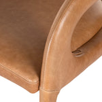 Hawkins Chair Sonoma Butterscotch Top Grain Leather Armrest Four Hands