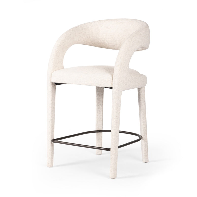 Hawkins Counter Stool Omari Natural Angled View 230067-019