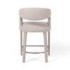 Hawkins Counter Stool Savile Flannel Back View Four Hands