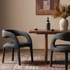 Four Hands Hawkins Dining Chair FIQA Boucle Charcoal Staged View