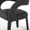 Hawkins Dining Chair FIQA Boucle Charcoal Seating Four Hands