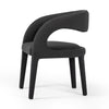 Hawkins Dining Chair FIQA Boucle Charcoal Angled View 223320-025