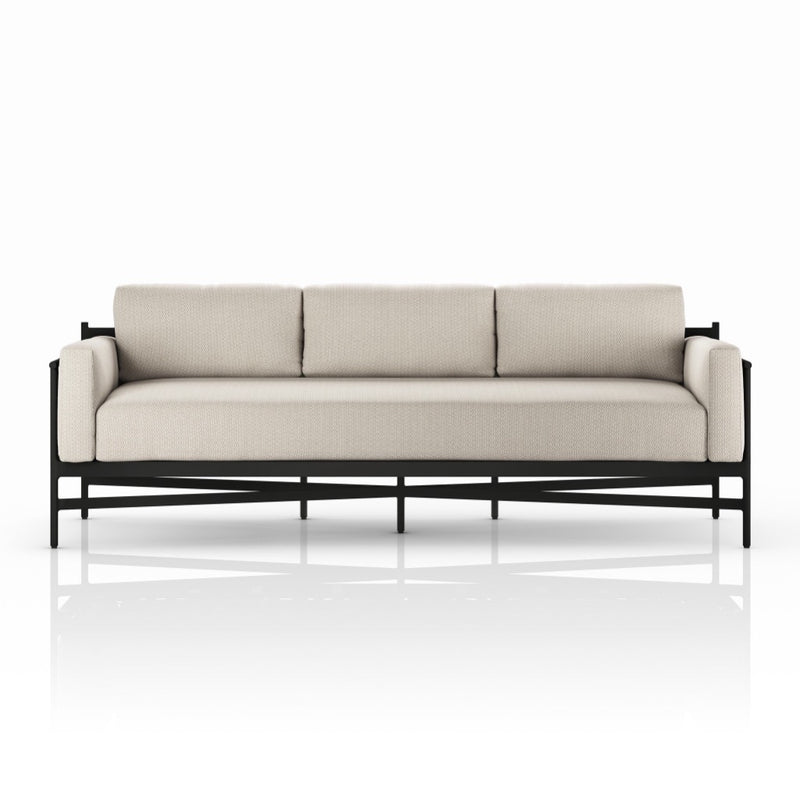 Four Hands Hearst Outdoor Sofa 99" front view 