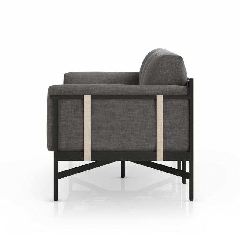 Four Hands Hearst Outdoor Sofa 99" side view 