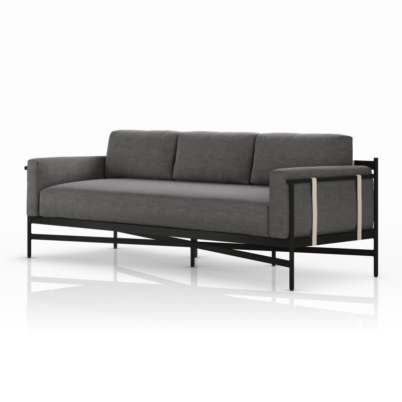 Four Hands Hearst Outdoor Sofa 99" angled view 