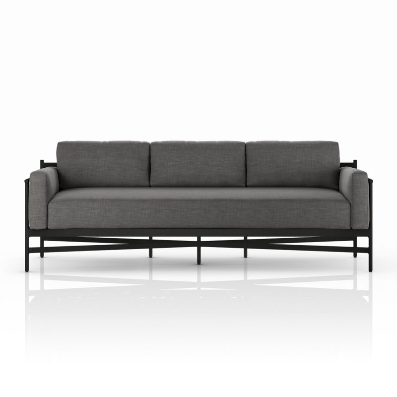 Four Hands Hearst Outdoor Sofa 99" front view 
