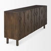 Heera Sideboard Dark Brown Angled View Mercana