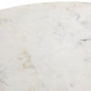 Helen Round Bistro Table 227091-002 white marble top 
