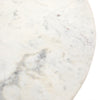 Four Hands Helen Round Bistro Table white marble top 