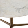 Four Hands Helen Round Bistro Table marble top view 