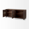Four Hands Hemlock Sideboard Brown Angled View Open Doors