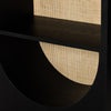 Higgs Bookcase Brushed Ebony Oak Veneer Lower Arch 225023-004