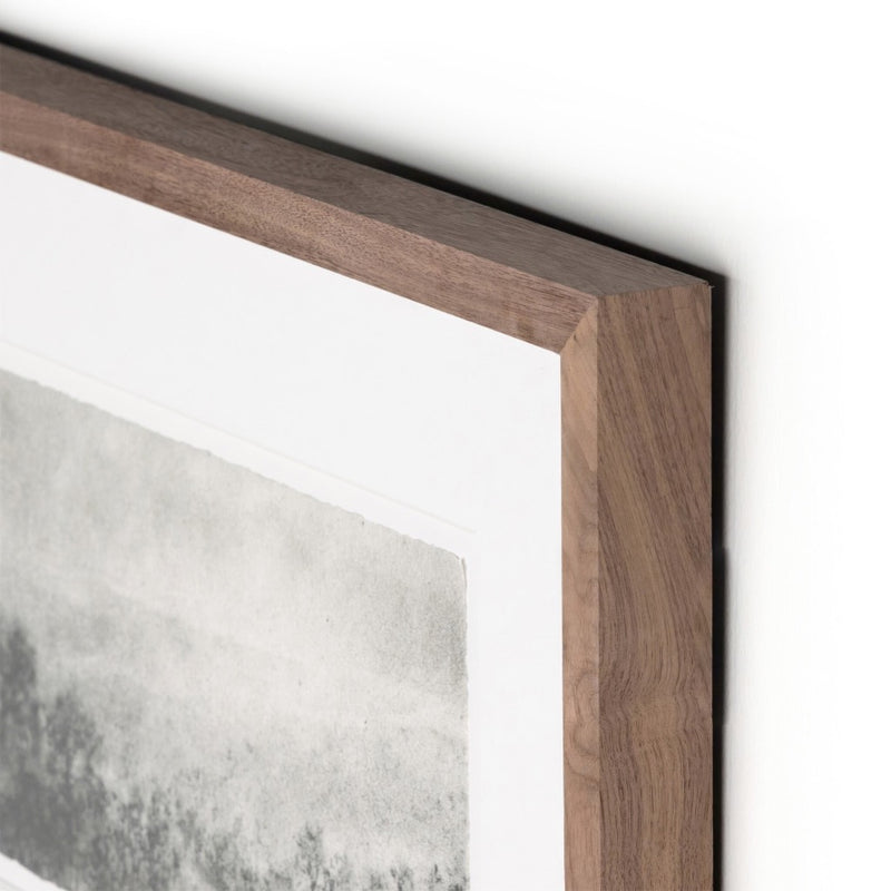 Hill Country Study I by Aileen Fitzgerald Rustic Walnut Frame Detail Four Hands
