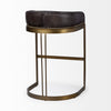 Hollyfield Stool - Black Leather