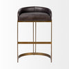Hollyfield Stool - Black Leather