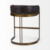 Hollyfield Stool - Black Leather
