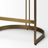 Mercana Hollyfield Stool gold metal base view 