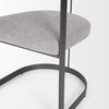 Mercana Hollyfield Dining Chair seat and metal frame view 