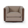 Hoyte Swivel Chair Bahari Sand Front Facing View