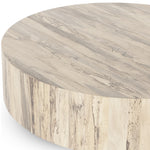 Hudson Large Coffee Table Bleached Spalted Primavera Rounded Edge Four Hands