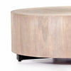 Hudson Large Coffee Table Ashen Walnut Rounded Edge Four Hands