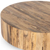 Hudson Large Coffee Table Spalted Primavera Angled Corner Detail Four Hands