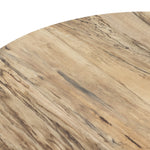 Hudson Pedestal Coffee Table Spalted Primavera Veneer Detail 229609-001