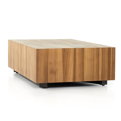 Hudson Rectangle Coffee Table Natural Yukas Angled View 227798-003