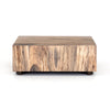 Hudson Square Coffee Table Spalted Primavera Front View Four Hands