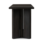 Huxley Console Table Smoked Black Veneer Side View 241303-001