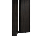 Huxley Console Table Smoked Black Veneer Oak Leg Detail Four Hands