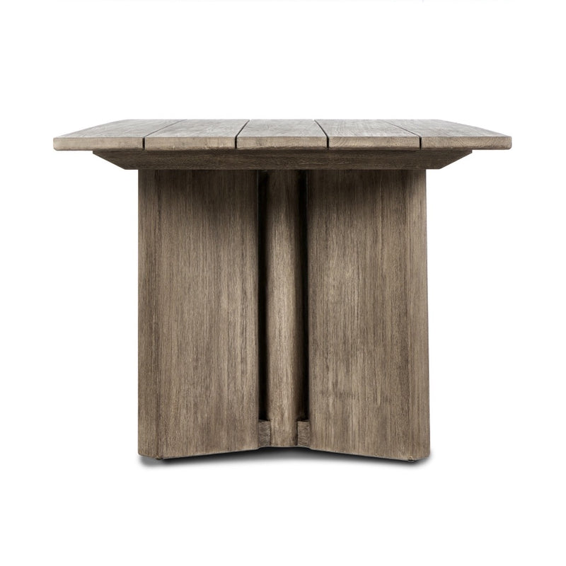 Four Hands Huxley Outdoor Dining Table 110" side view 