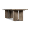 Huxley Outdoor Dining Table 110" 241148-001 angled side view 