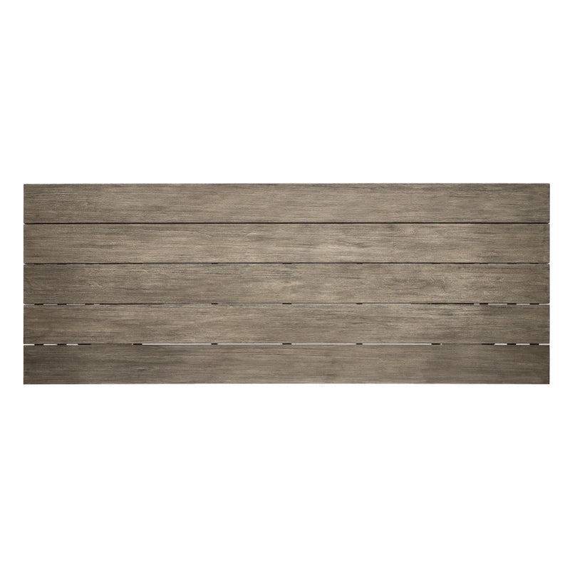 Four Hands Huxley Outdoor Dining Table 110" overhead view 