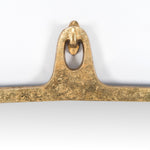 Hyde Large Mirror Gold Leaf Aluminium Hanging Hook Detail IASR-067A