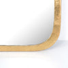 Hyde Large Mirror Gold Leaf Aluminium Front Corner Detail IASR-067A