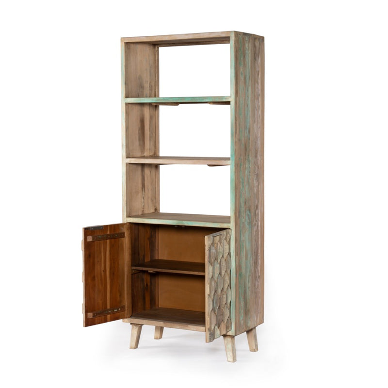 HTD Ibiza Bookshelf angled open door view 