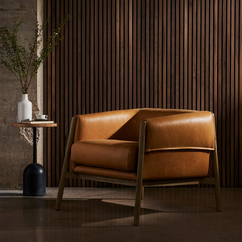 Idris Chair Palermo Butterscotch Staged View Four Hands