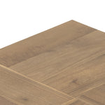 Indra Square Coffee Table Natural Yukas Veneer Top Four Hands