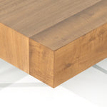 Four Hands Indra Square Coffee Table Pine Plywood Detail